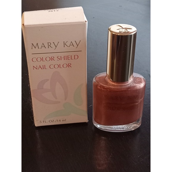 Mary Kay Color Shield Enamel Nail Polish Lacquer - London Beat Bronze #2615 RARE - Picture 1 of 4